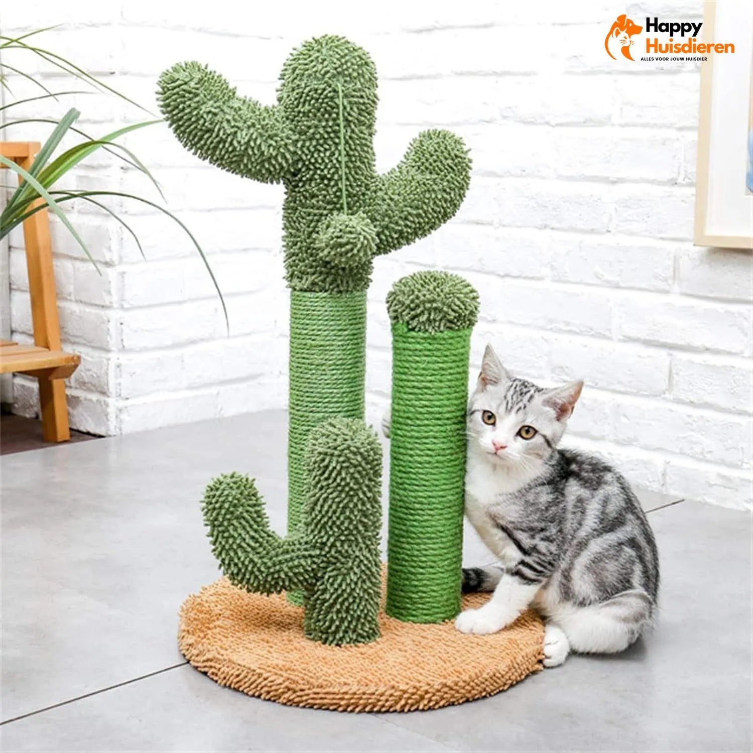 PricklyPlay Tower | Cactus krabpaal voor katten – stijlvol, duurzaam & stabiel