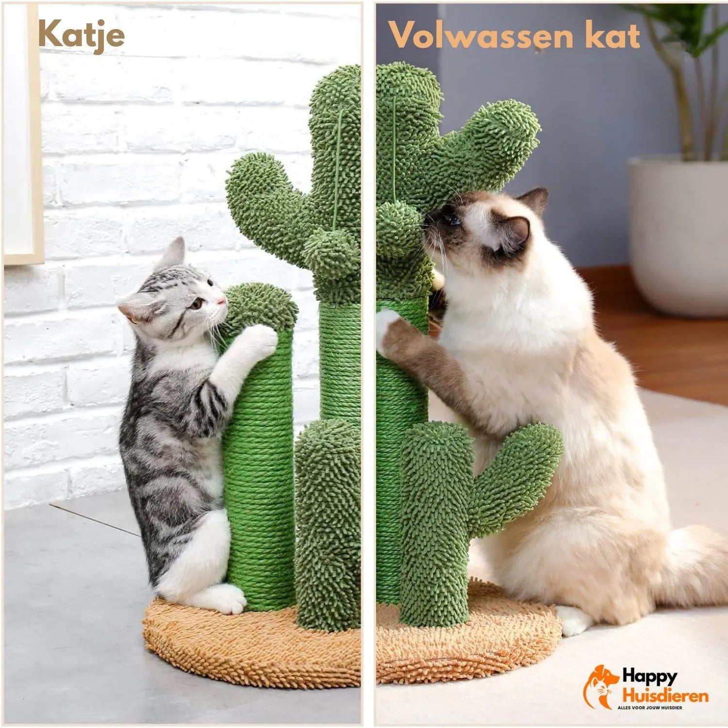 PricklyPlay Tower | Cactus krabpaal voor katten – stijlvol, duurzaam & stabiel
