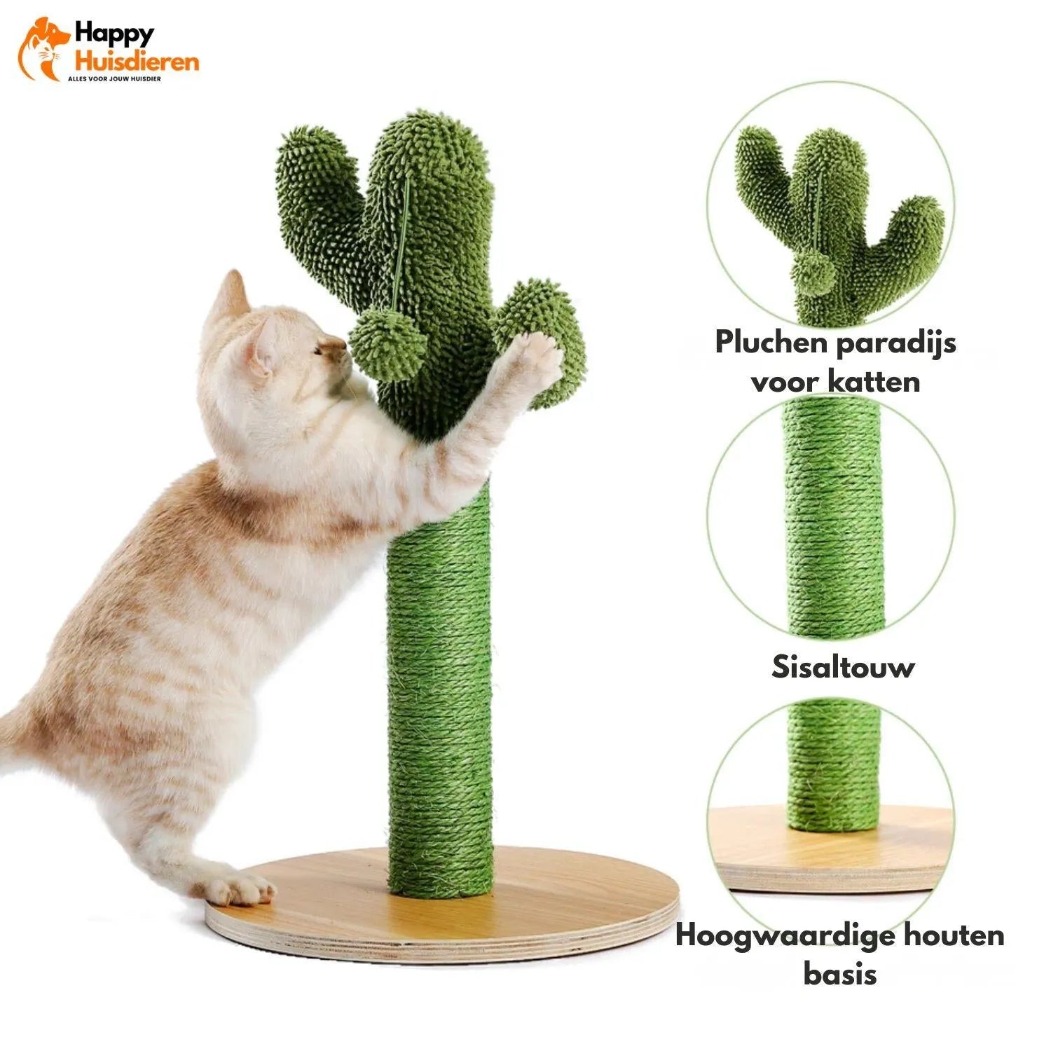 PricklyPlay Tower | Cactus krabpaal voor katten – stijlvol, duurzaam & stabiel