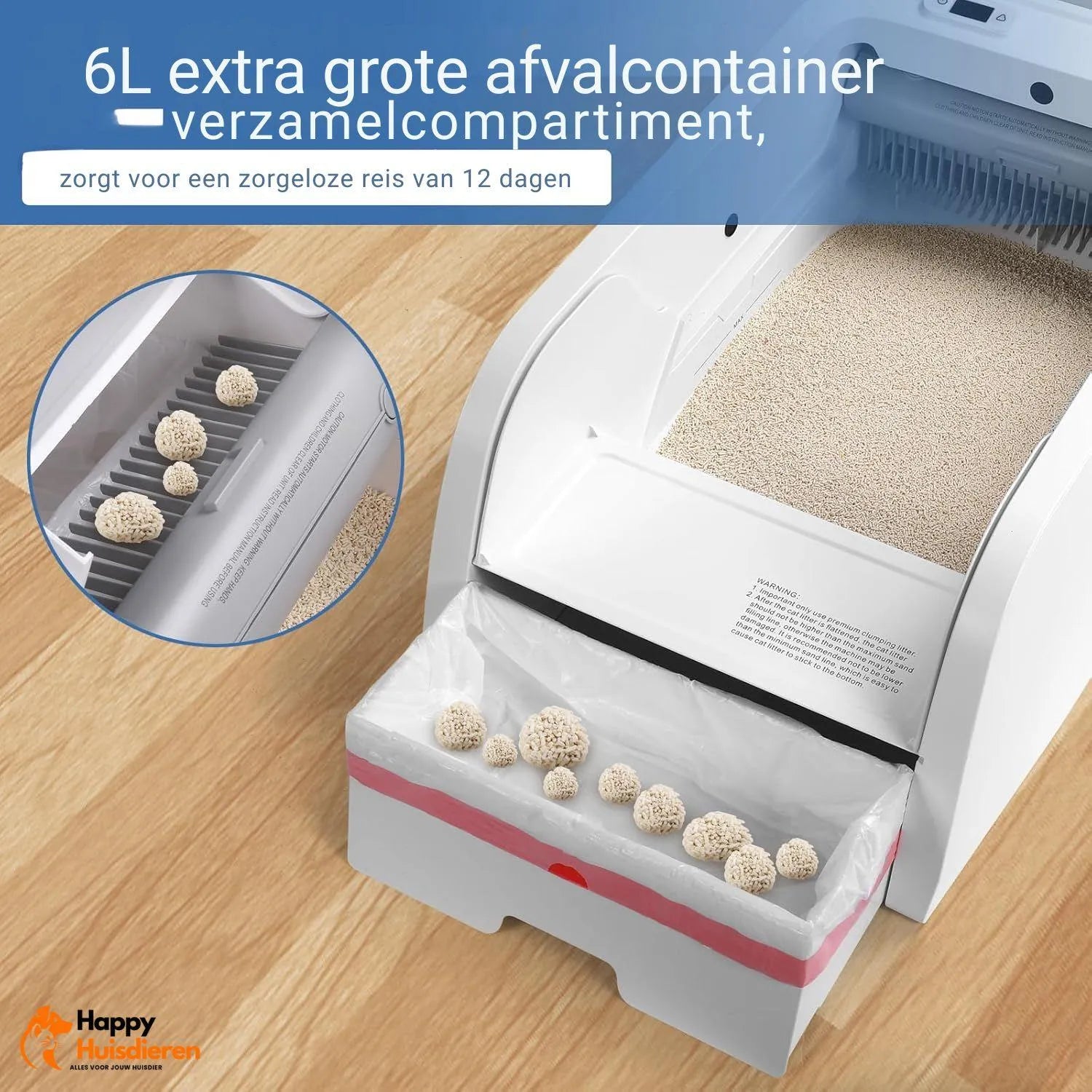 PurrClean | Automatische zelfreinigende kattenbak – stil, hygiënisch en geurloos