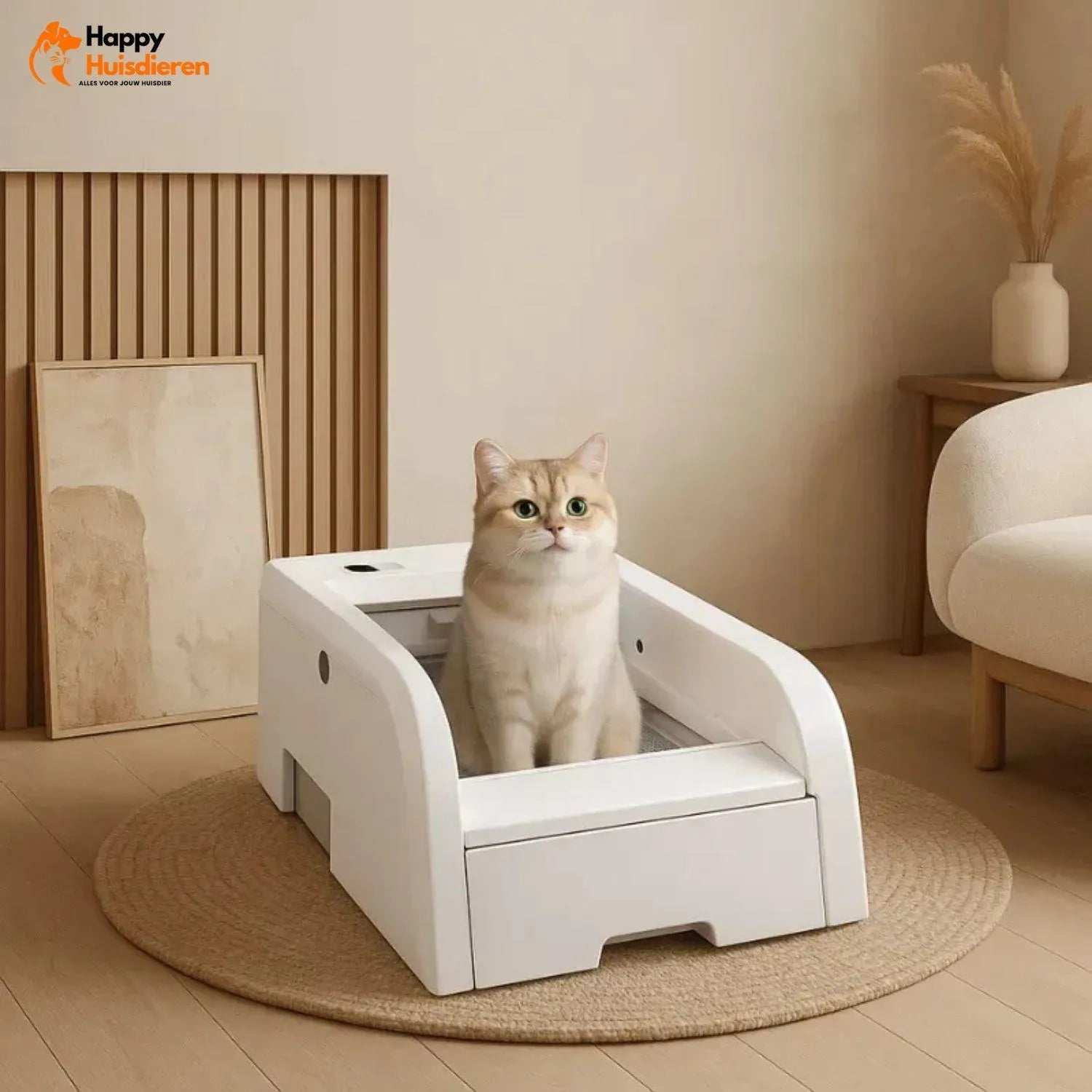 PurrClean | Automatische zelfreinigende kattenbak – stil, hygiënisch en geurloos