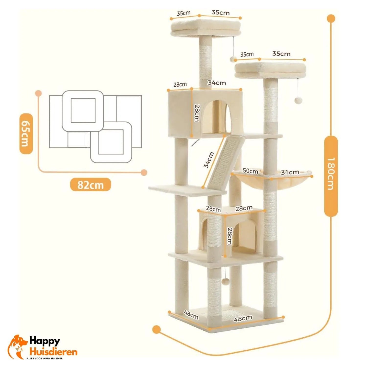 PurrLounge | Moderne kattentoren met stijl en stabiliteit