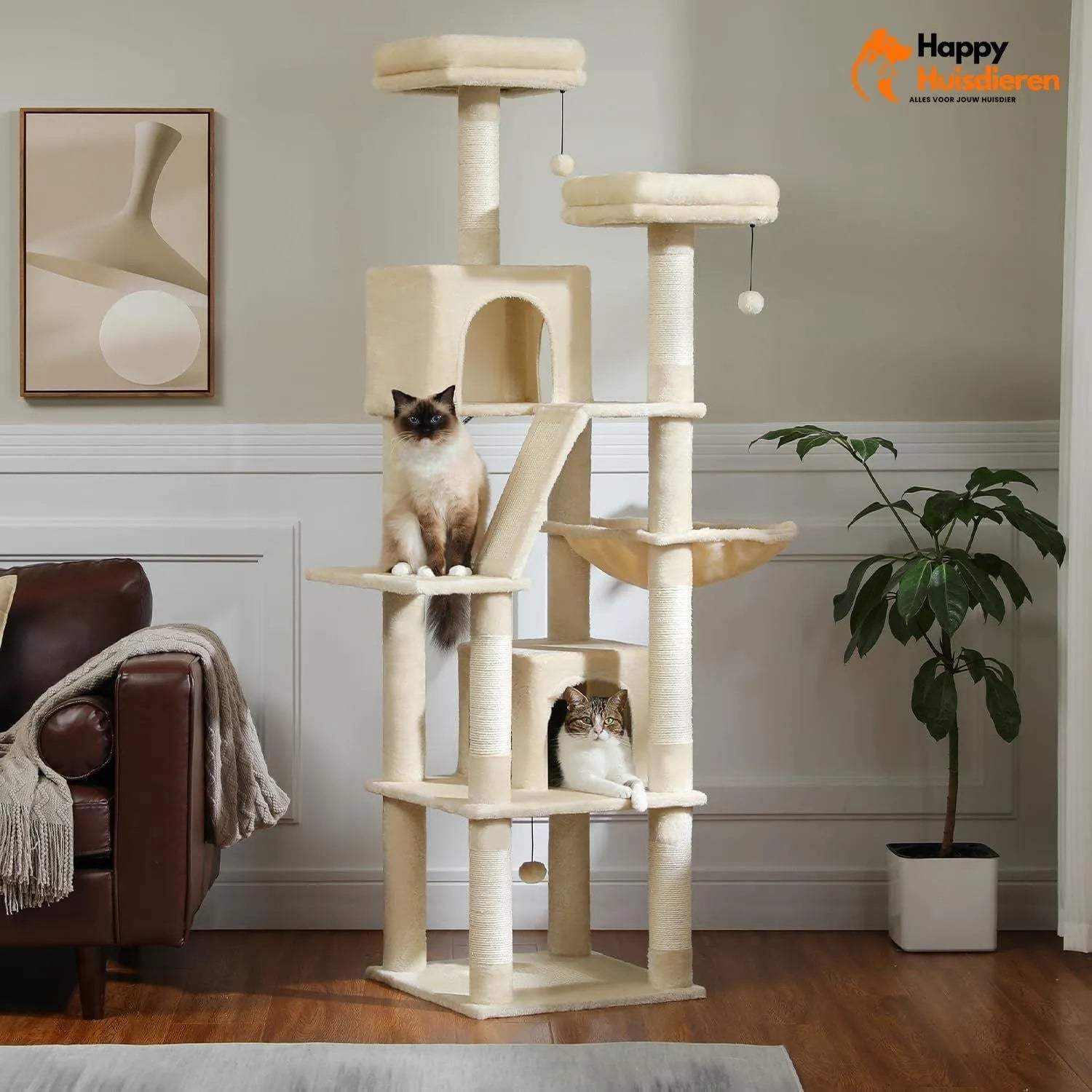 PurrLounge | Moderne kattentoren met stijl en stabiliteit