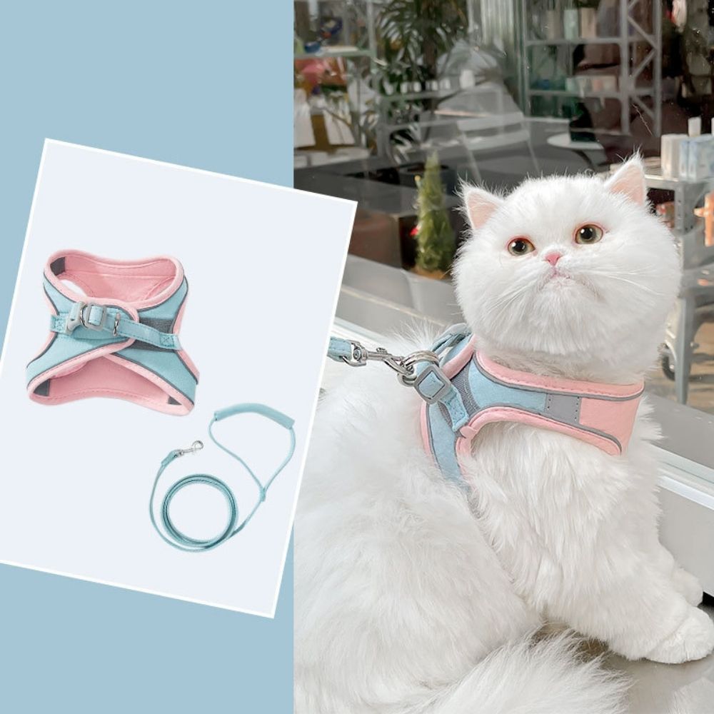 PurrSafe Harness Set | Katten tuigje ontsnappingsvrij met lijn