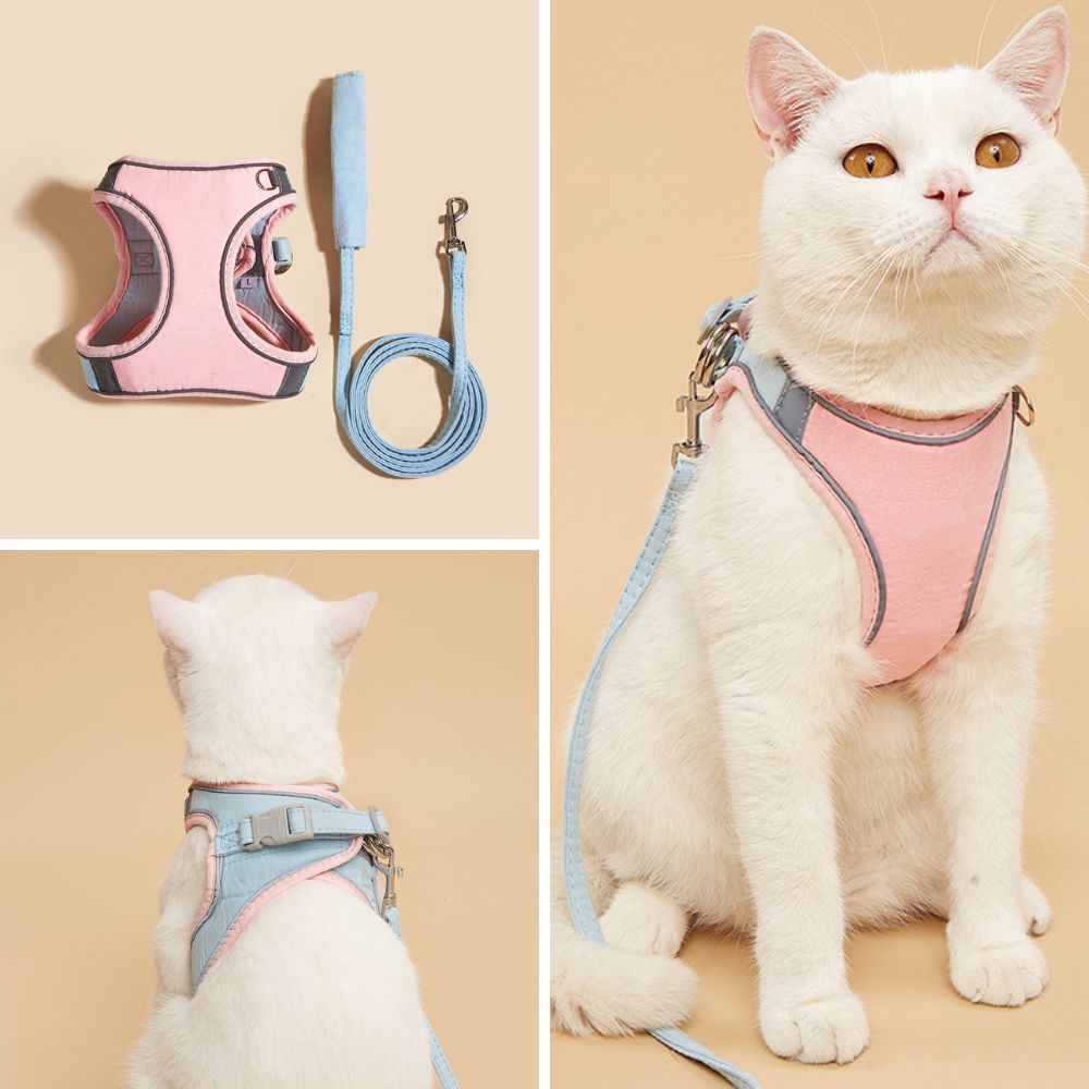 PurrSafe Harness Set | Katten tuigje ontsnappingsvrij met lijn