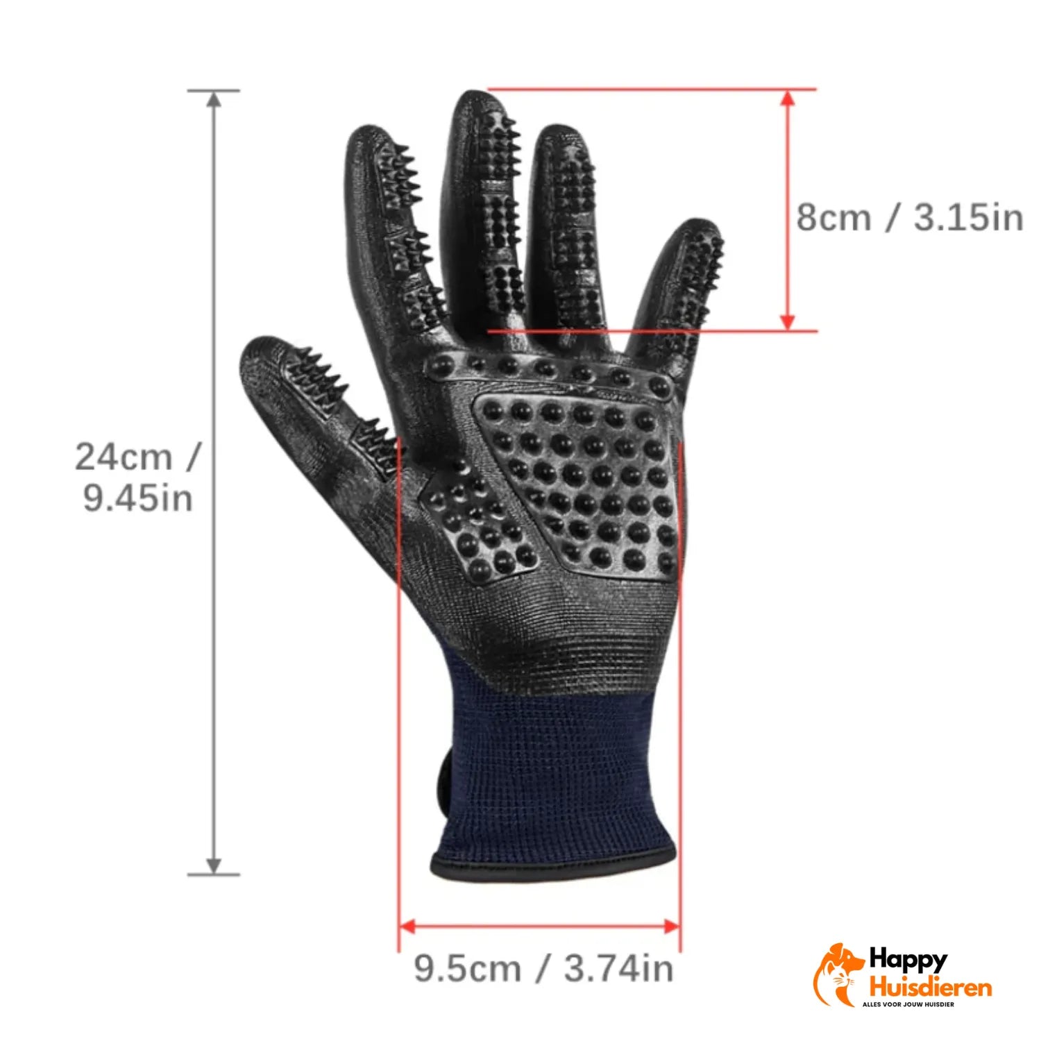 Purrfect Shedding Glove | Dierenhaar Verwijder Handschoen voor Huisdieren