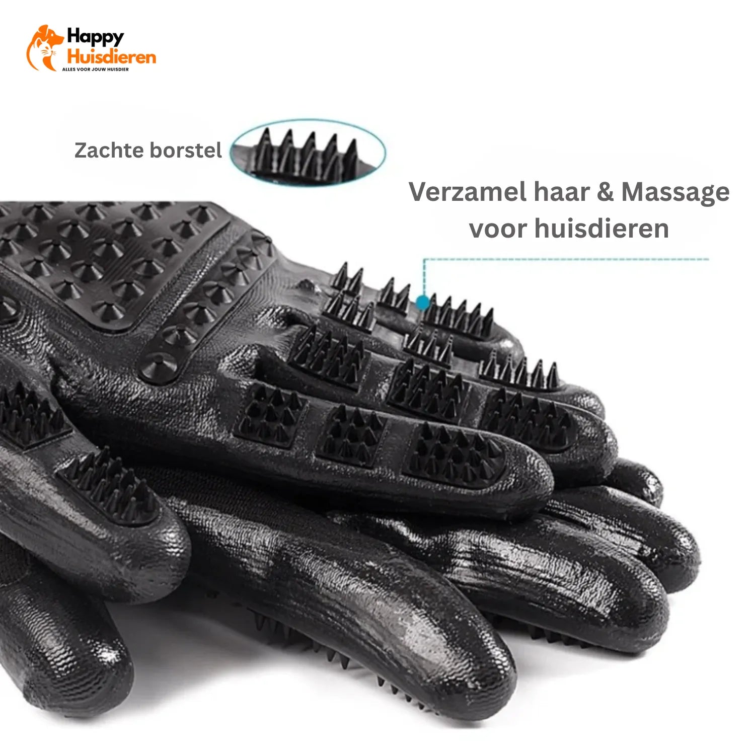 Purrfect Shedding Glove | Dierenhaar Verwijder Handschoen voor Huisdieren