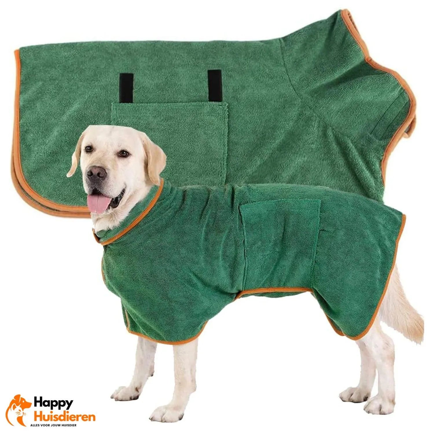 QuickDry | Sneldrogende Microvezel Hondenbadjas – Verstelbaar & Comfortabel