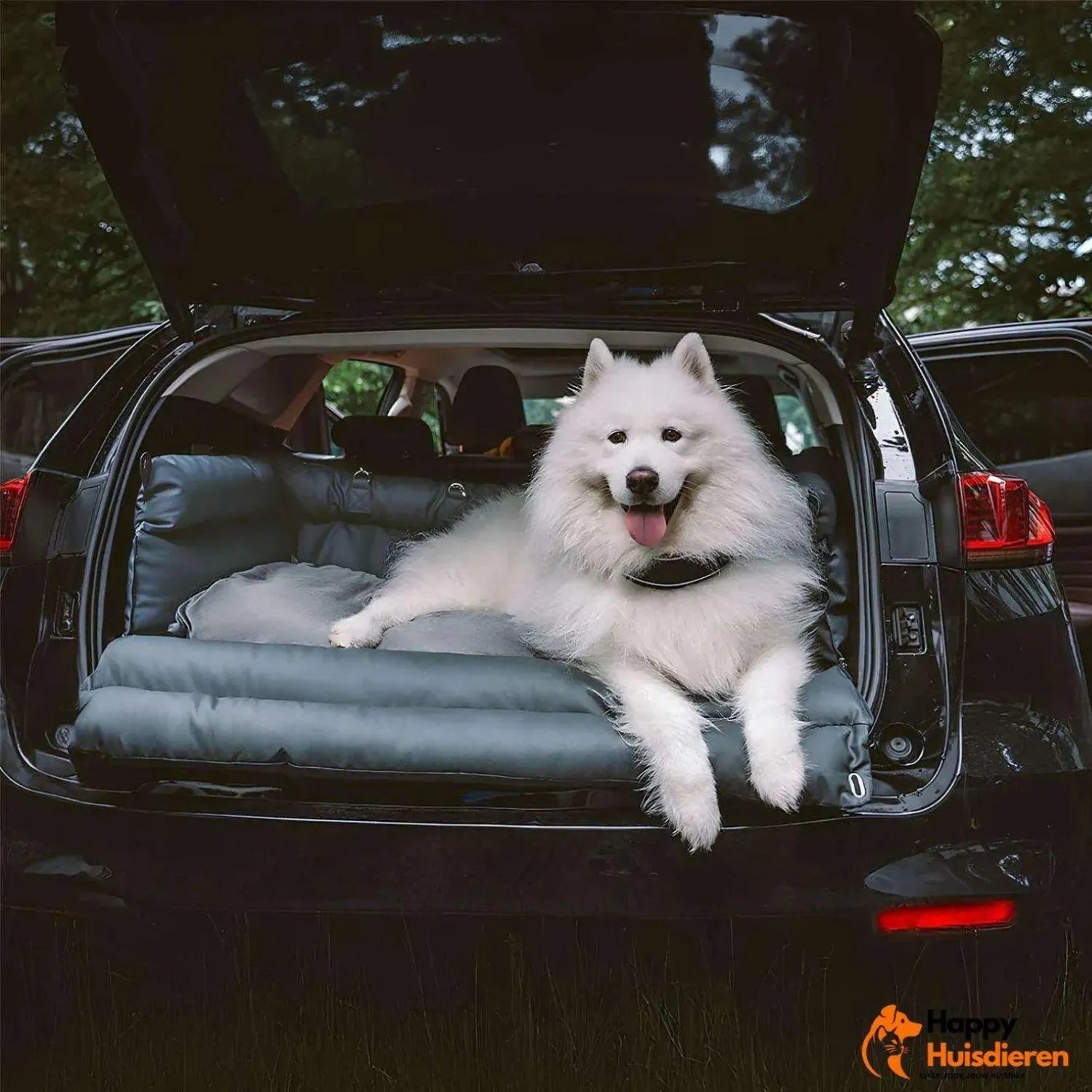 Reisgenoot voor huisdieren | Grote kunstleren autostoel voor honden met verhoogd zitcomfort