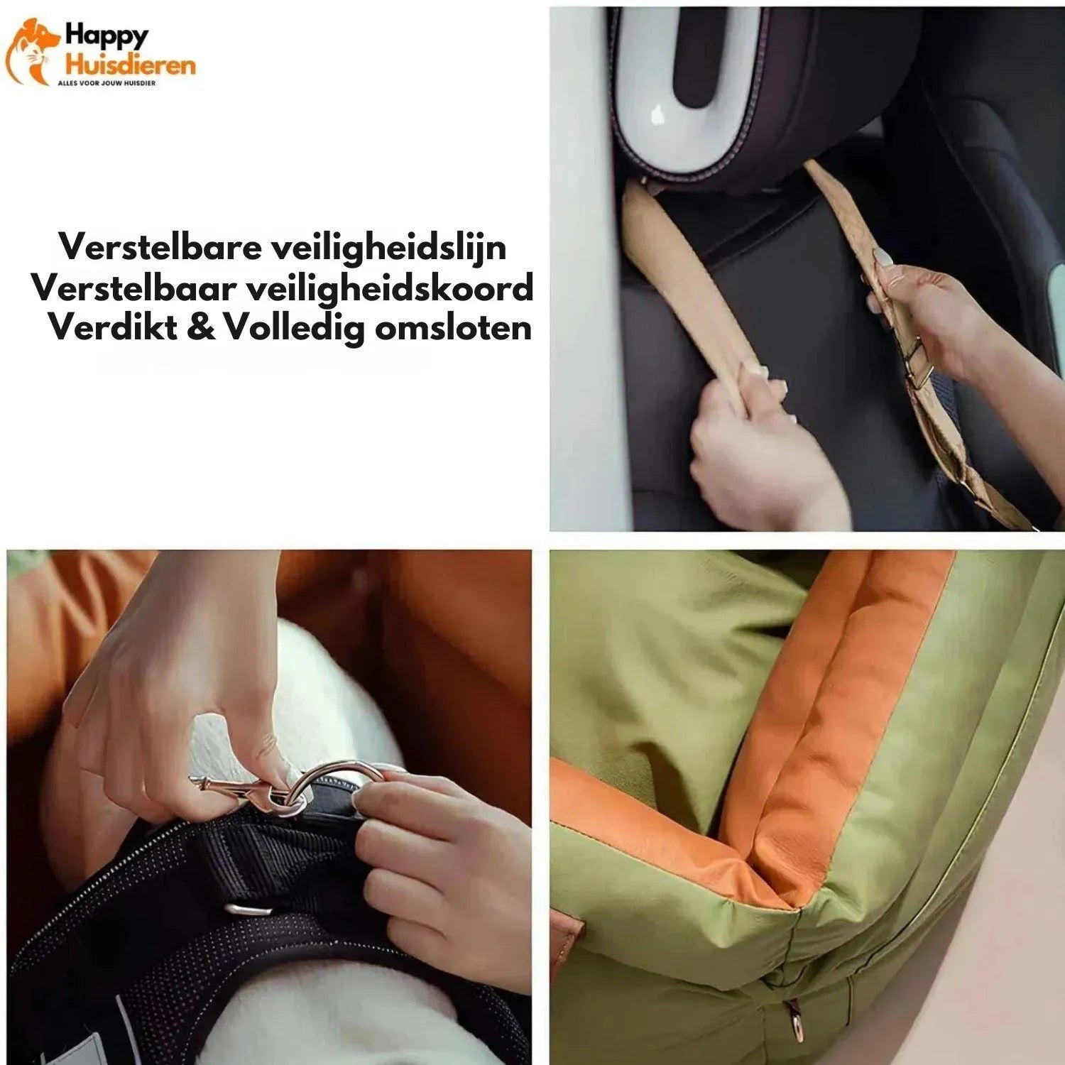 Reisgenoot voor huisdieren | Grote kunstleren autostoel voor honden met verhoogd zitcomfort