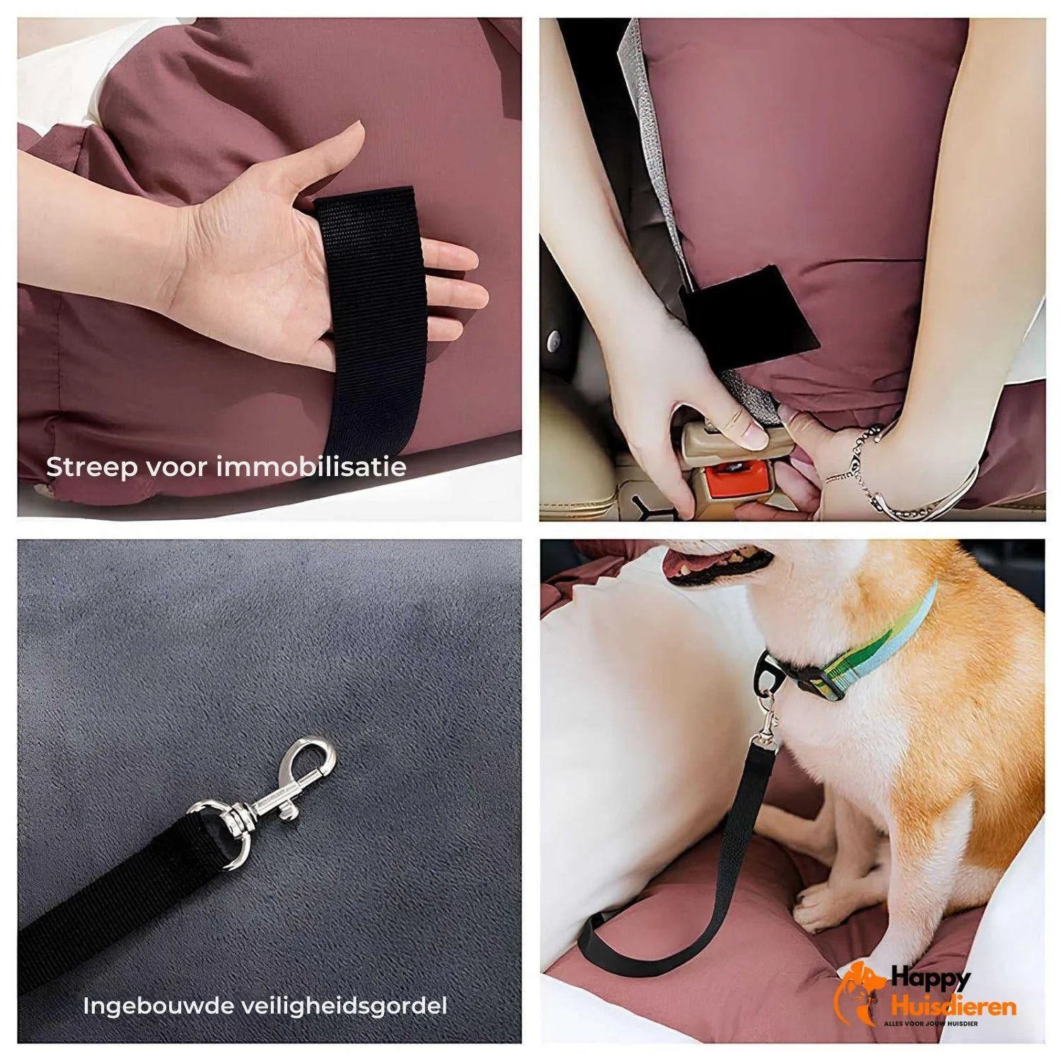 Reismand voor huisdieren Haven | Gezellige en veilige autostoel voor honden