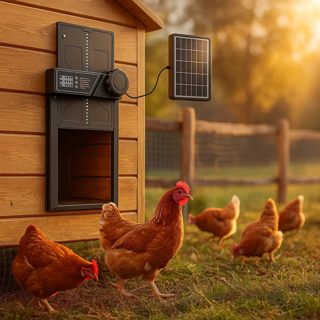 AutoCluck | Slim automatisch kippenluik voor elk weer en elk moment