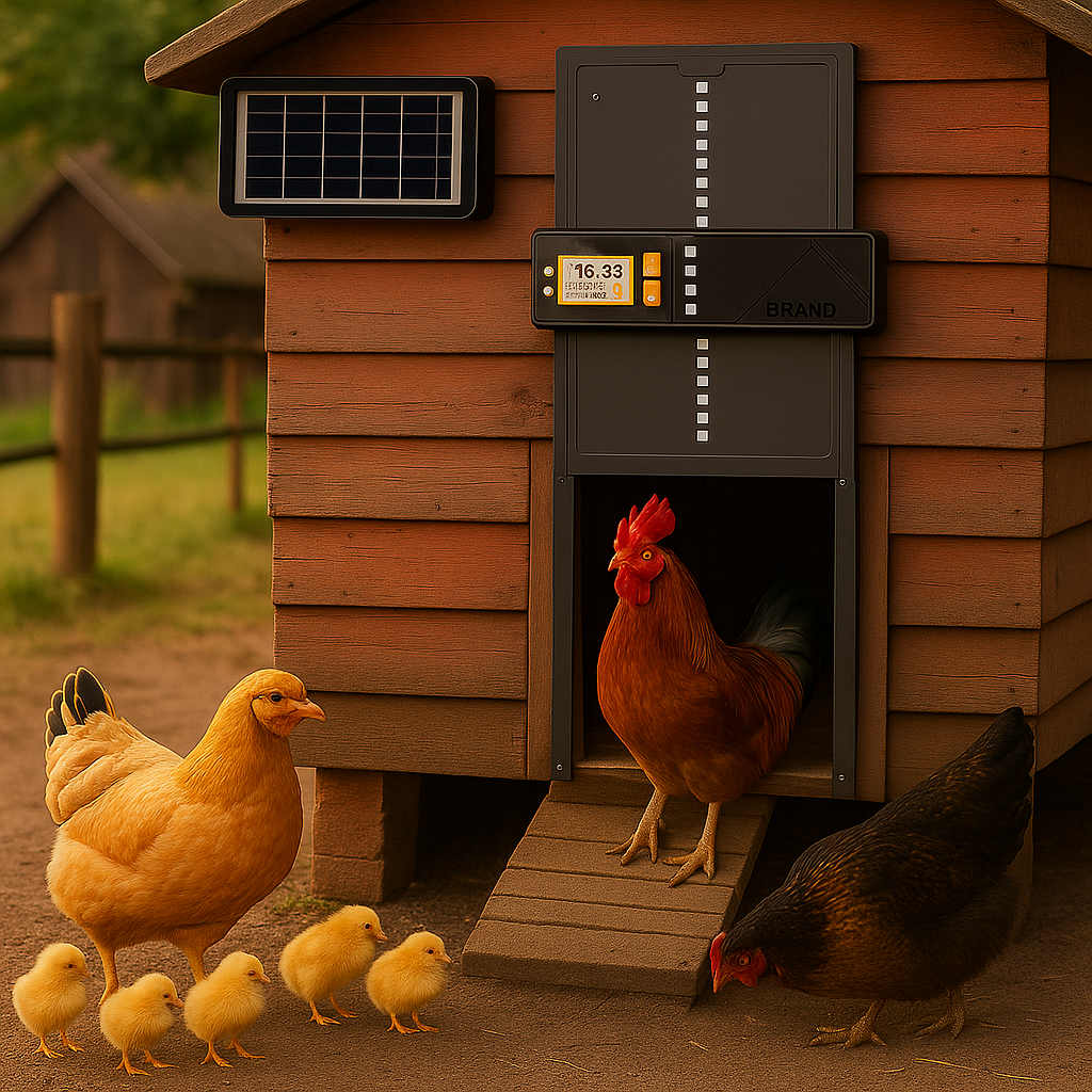 AutoCluck | Slim automatisch kippenluik voor elk weer en elk moment