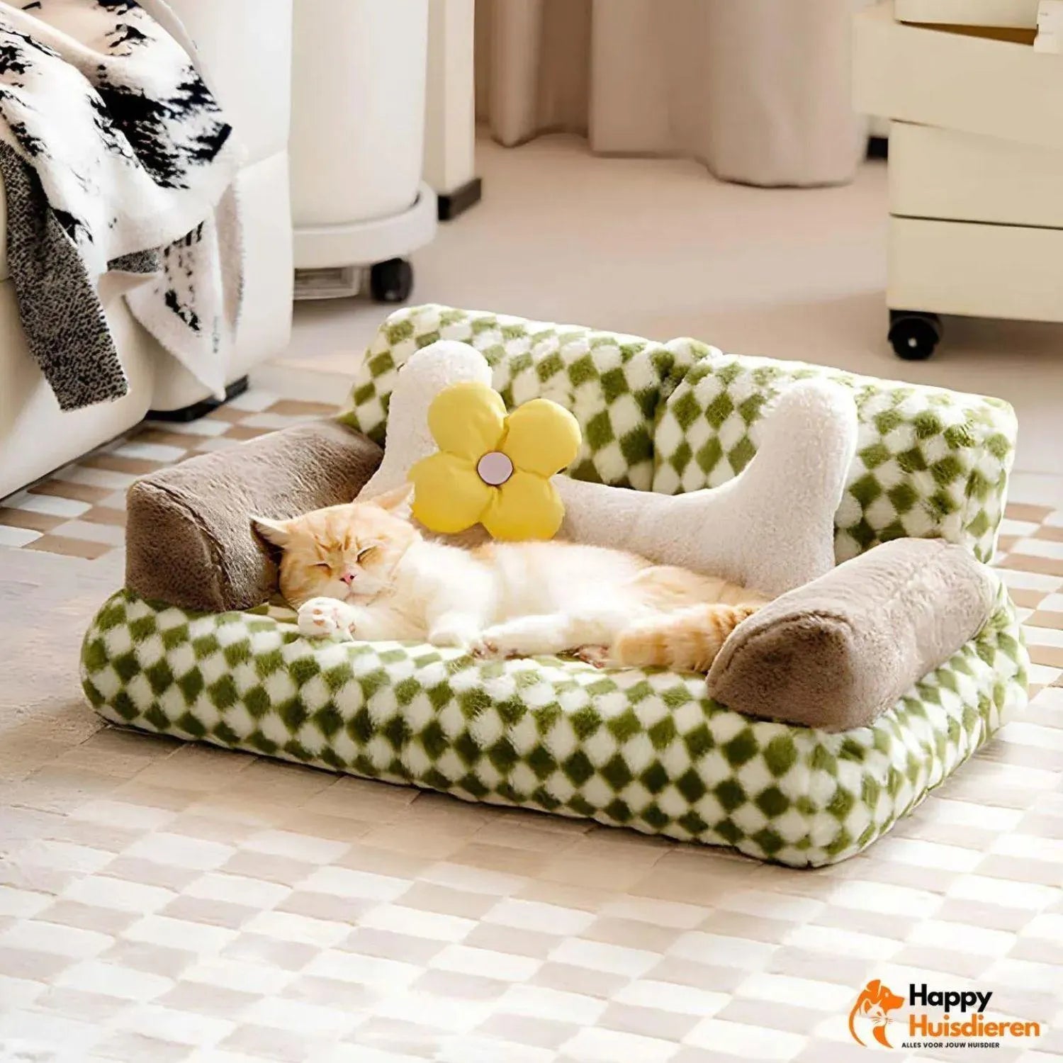 Retro Pet Lounge | Luxe vintage kattenbank voor stijlvol comf