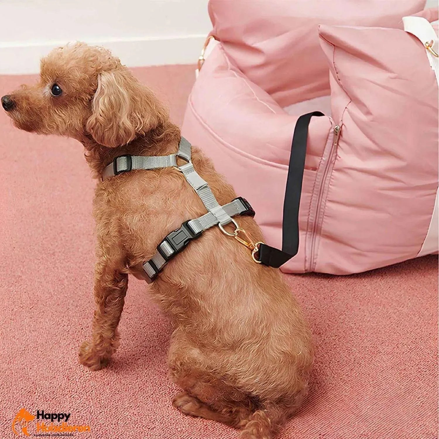 RoadPaws Lounge | Luxe autostoelbed voor honden met verhoogde bescherming
