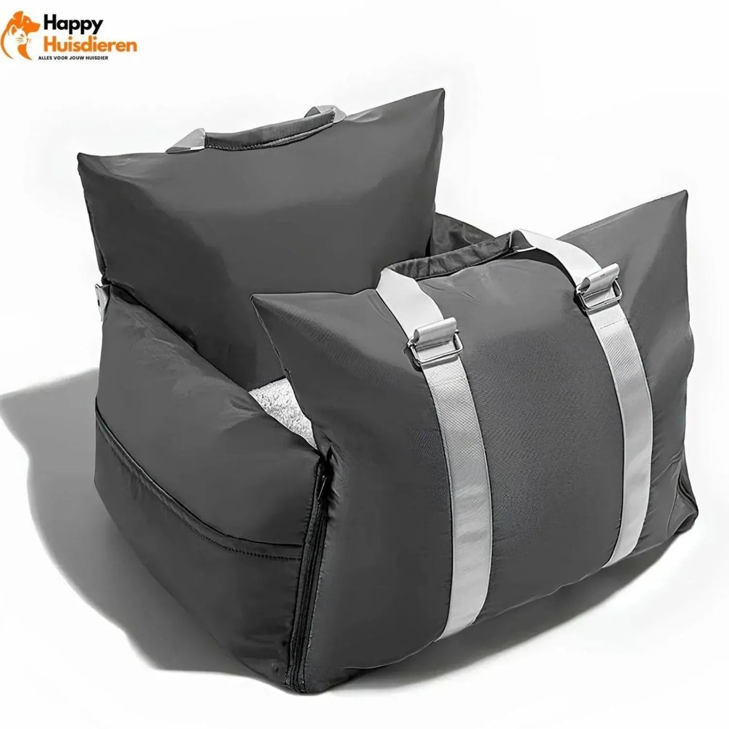 RoadPaws Lounge | Luxe autostoelbed voor honden met verhoogde bescherming