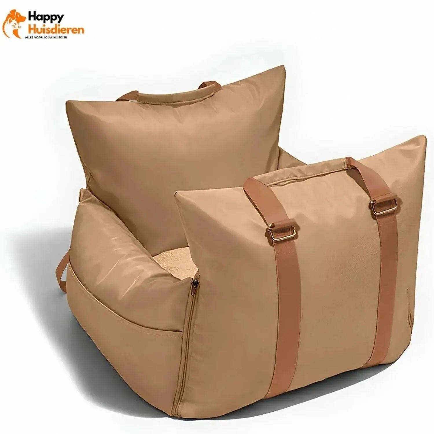 RoadPaws Lounge | Luxe autostoelbed voor honden met verhoogde bescherming