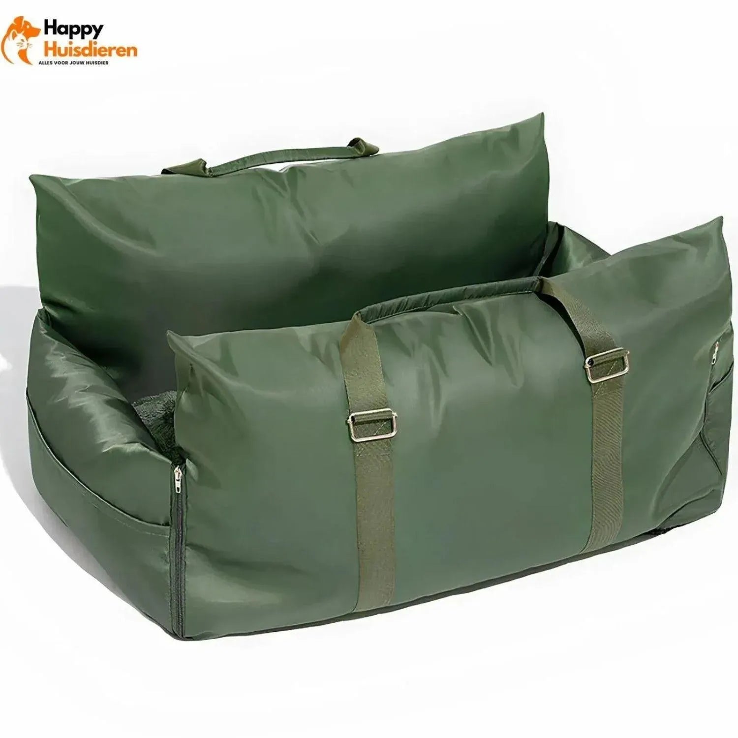 RoadPaws Lounge | Luxe autostoelbed voor honden met verhoogde bescherming