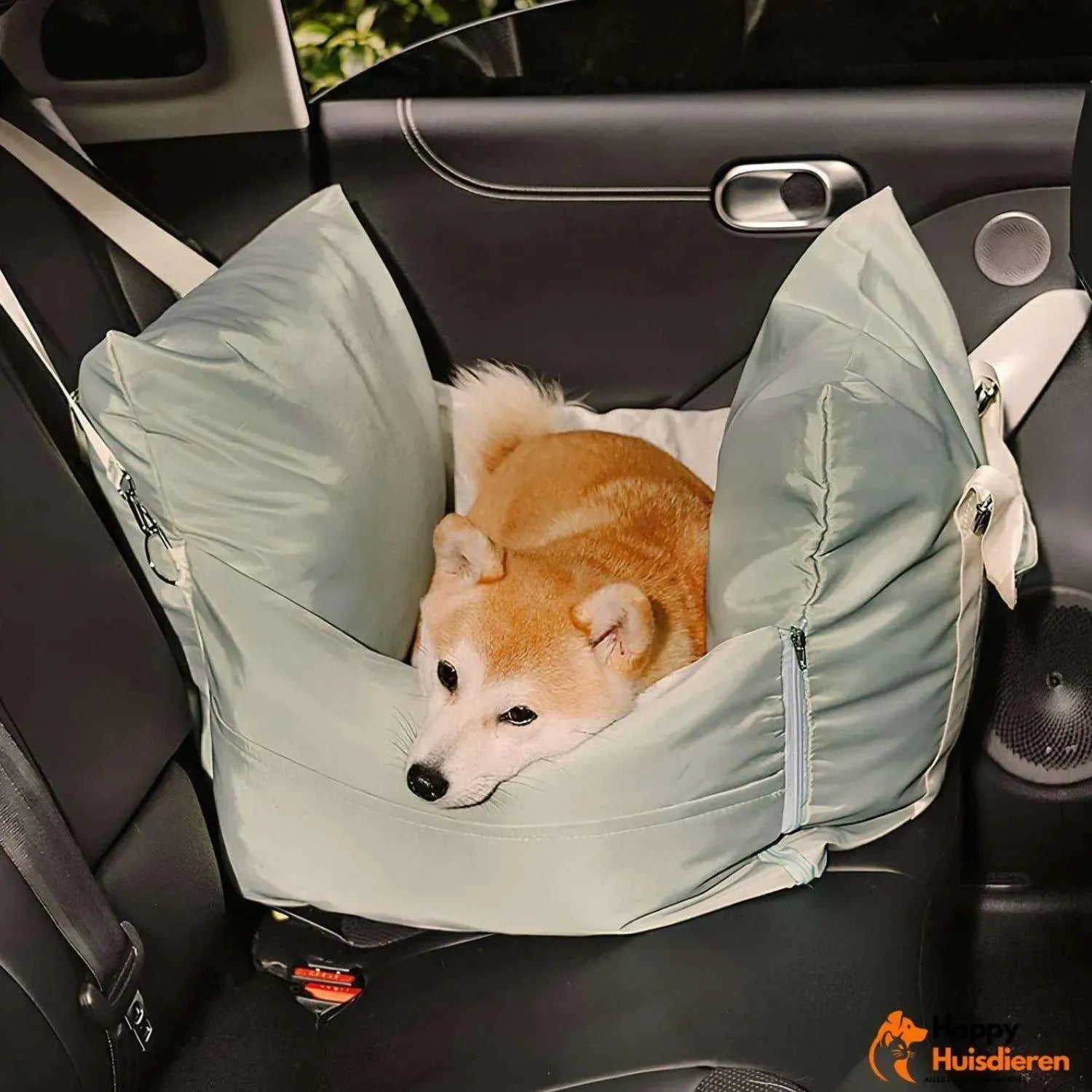 RoadPaws Lounge | Luxe autostoelbed voor honden met verhoogde bescherming