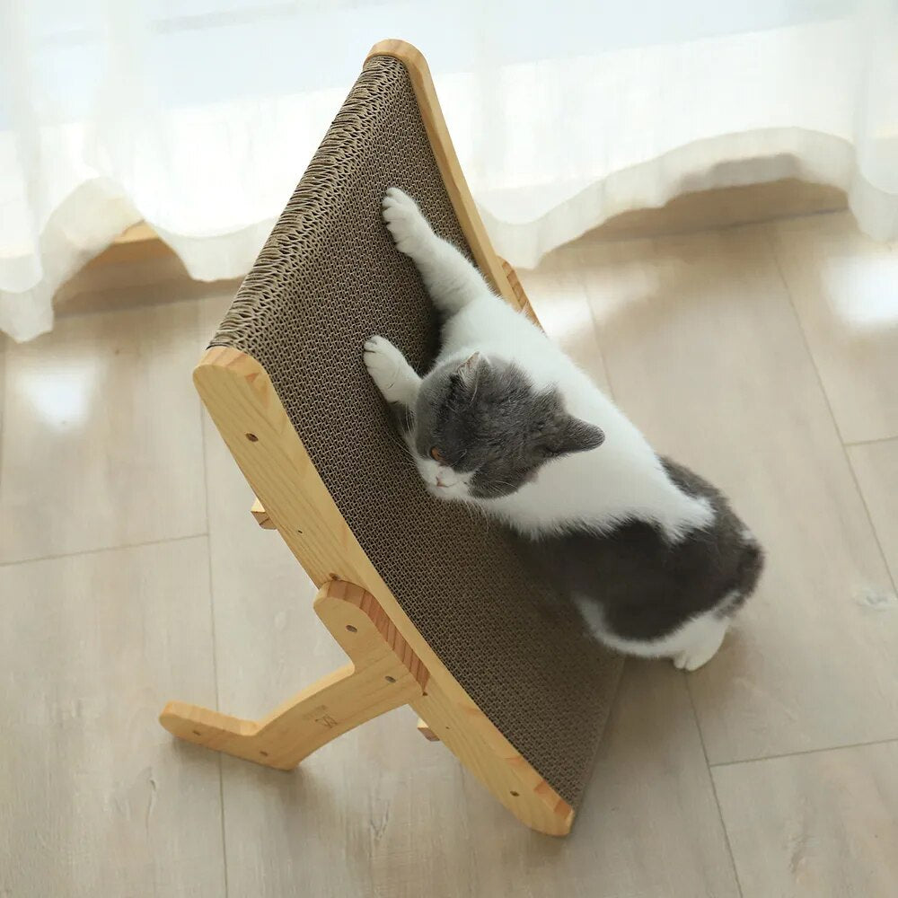 ScratchEase Lounge | Krab bed katten 2-in-1 rust & spelen