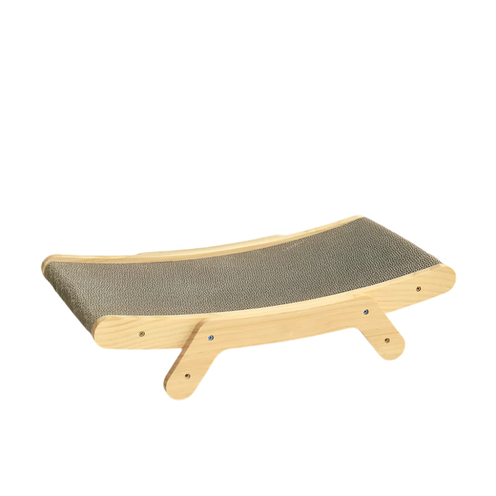 ScratchEase Lounge | Krab bed katten 2-in-1 rust & spelen