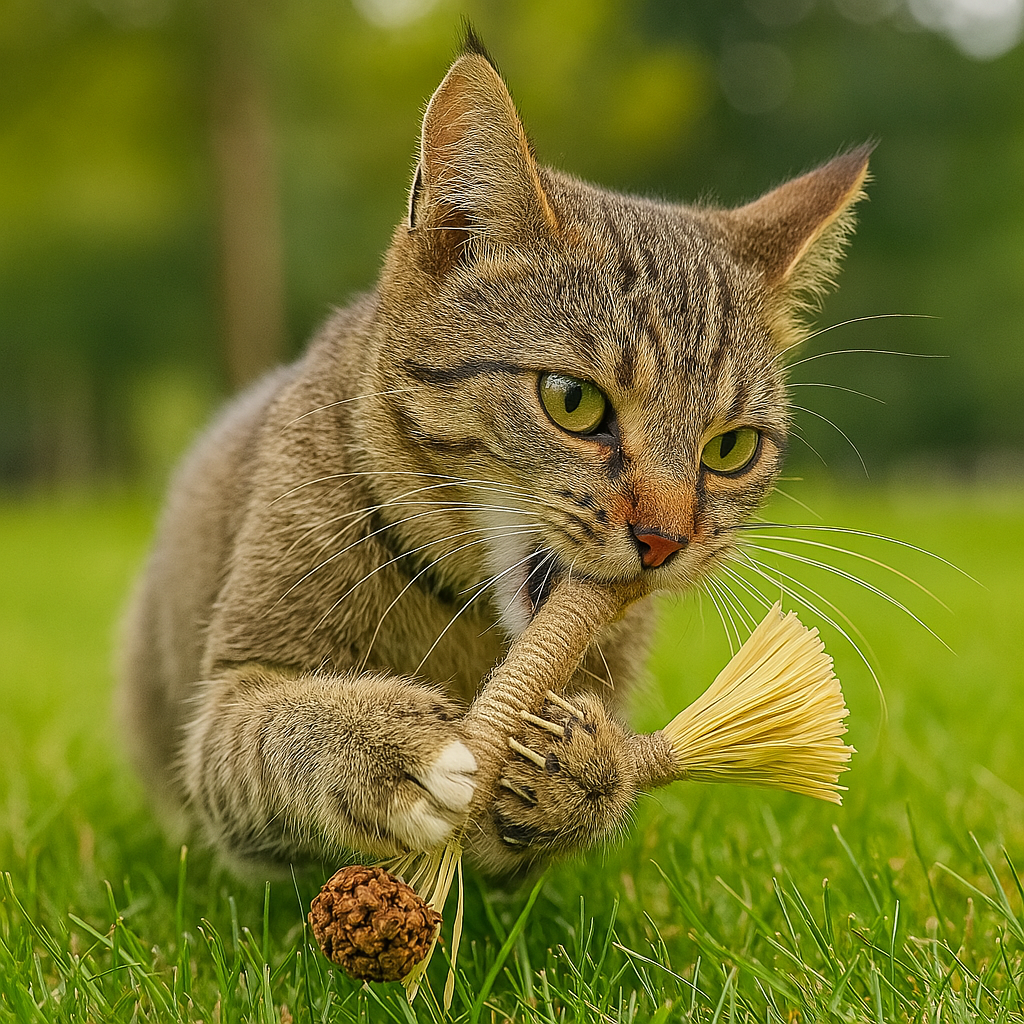 ScratchNest | Krabpaal voor katten van karton met kattenkruid