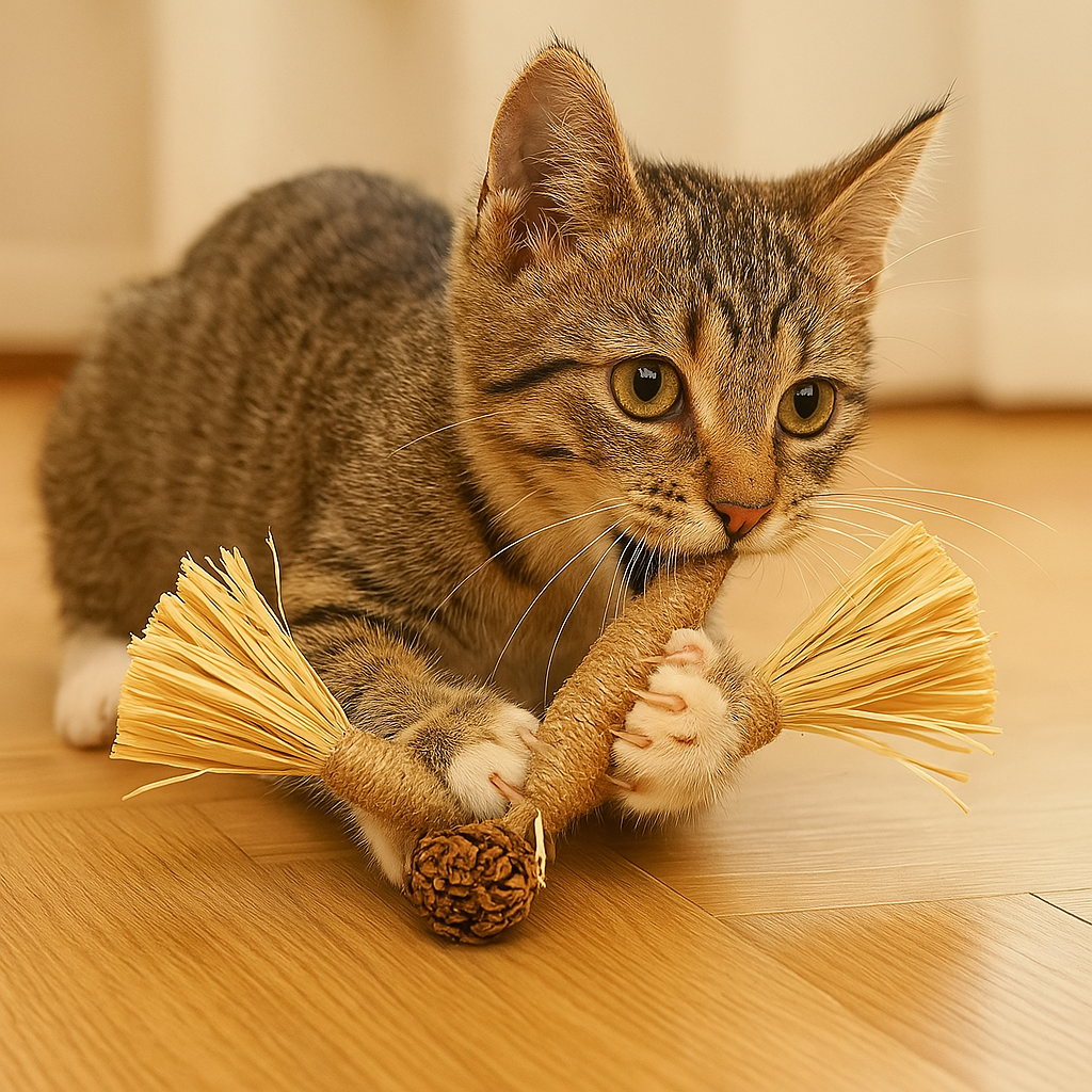 ScratchNest | Krabpaal voor katten van karton met kattenkruid