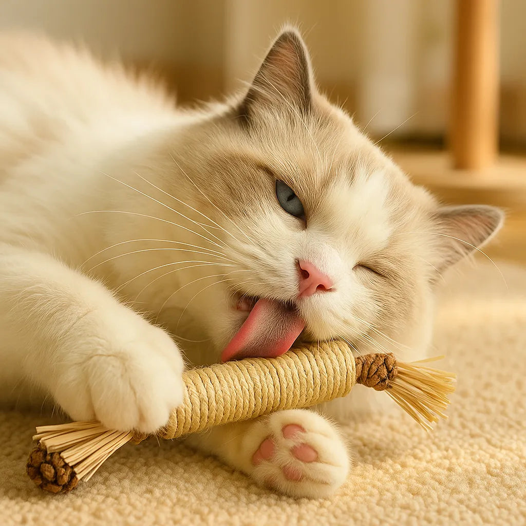 ScratchNest | Krabpaal voor katten van karton met kattenkruid