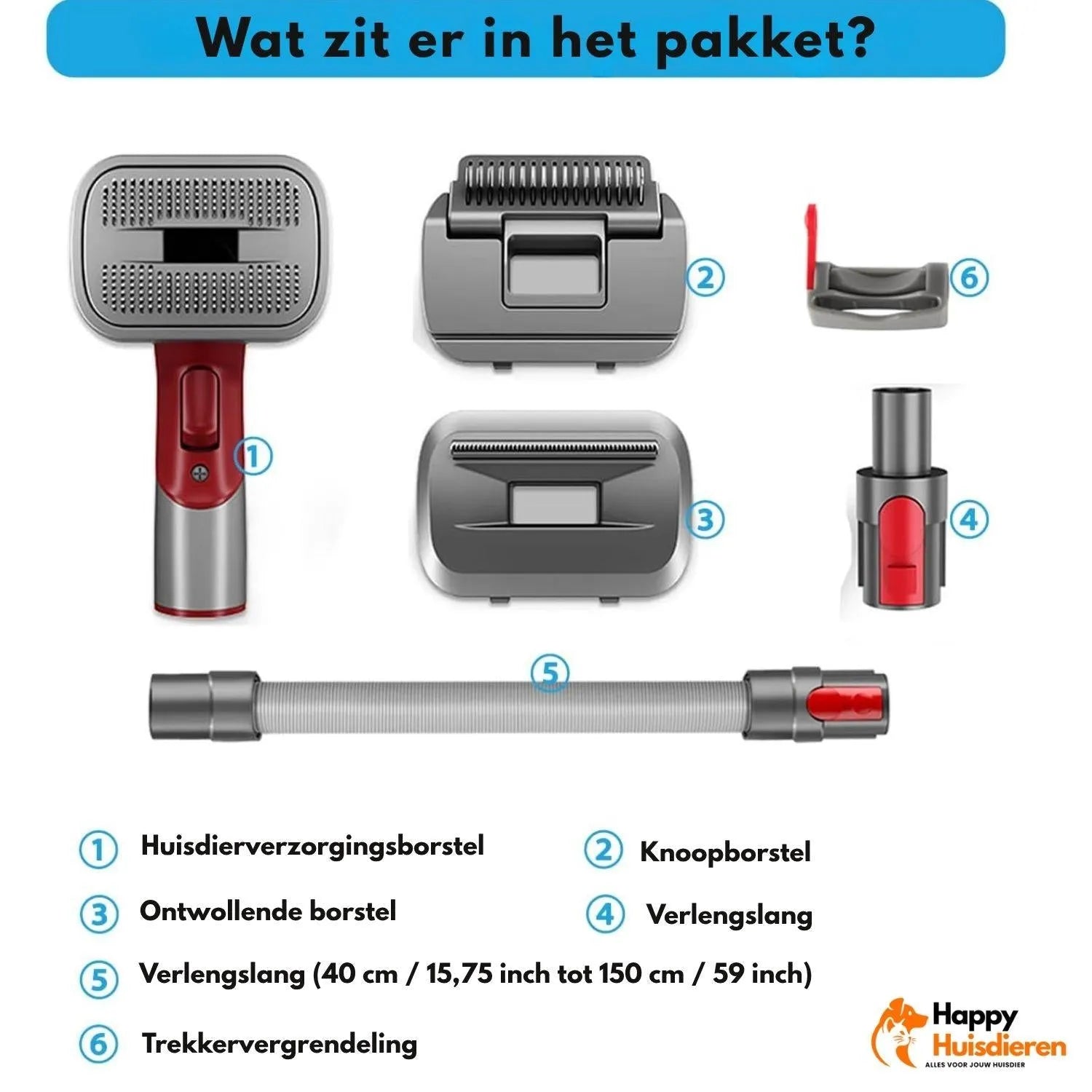 ShedVac | Universeel opzetstuk voor hondenhaarverwijdering