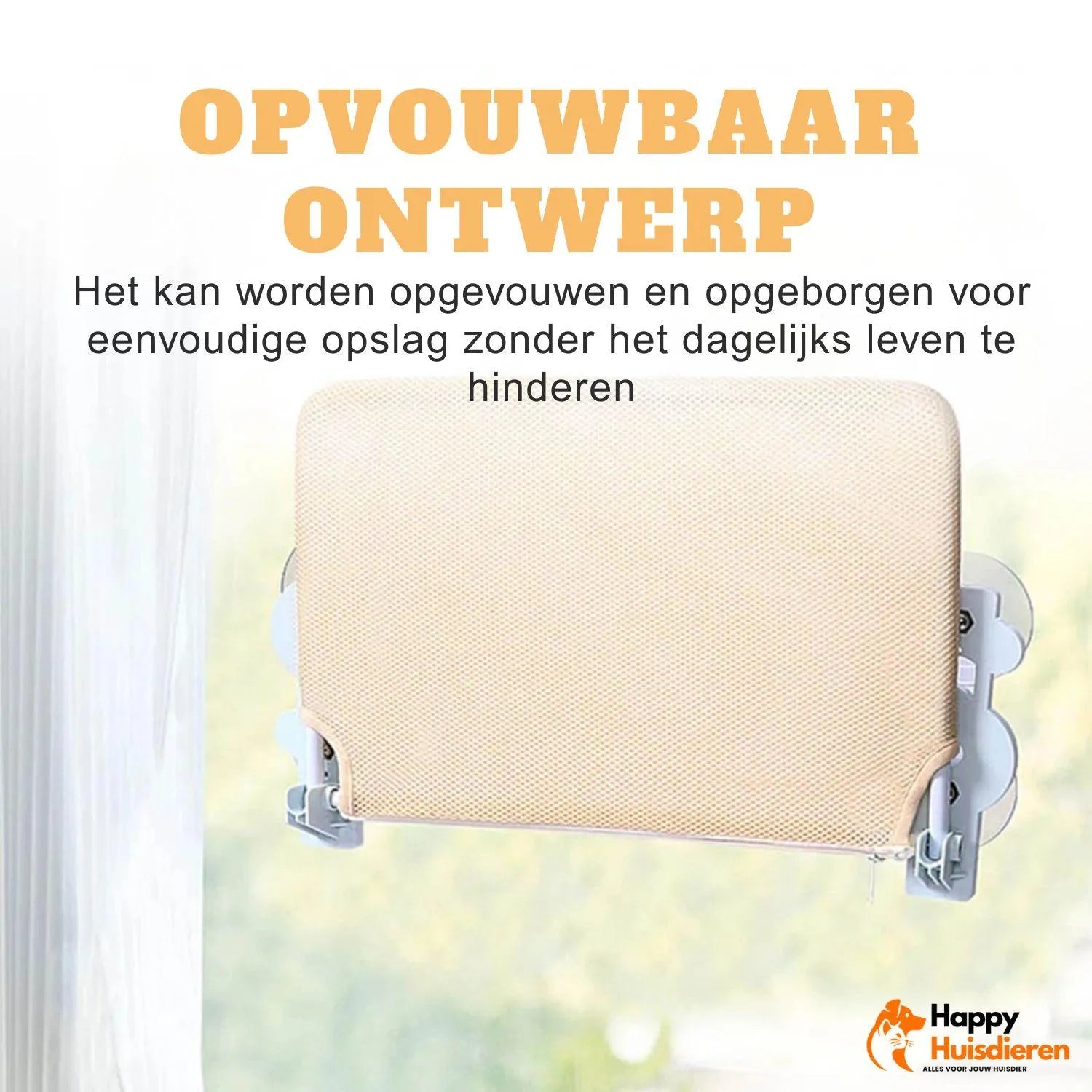 SkyView Hammock | Kattenhangmat voor raam – stevig, wasbaar & ruimtebesparend