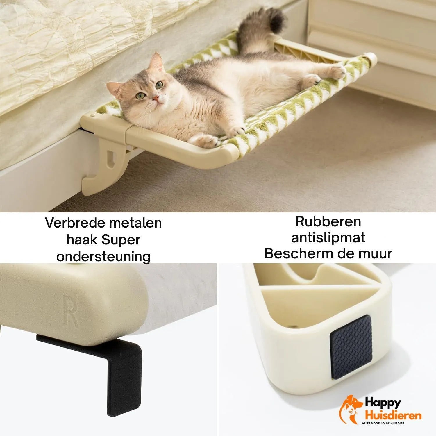 SleepyPerch | Hangend kattenbed voor comfort naast bed of raam