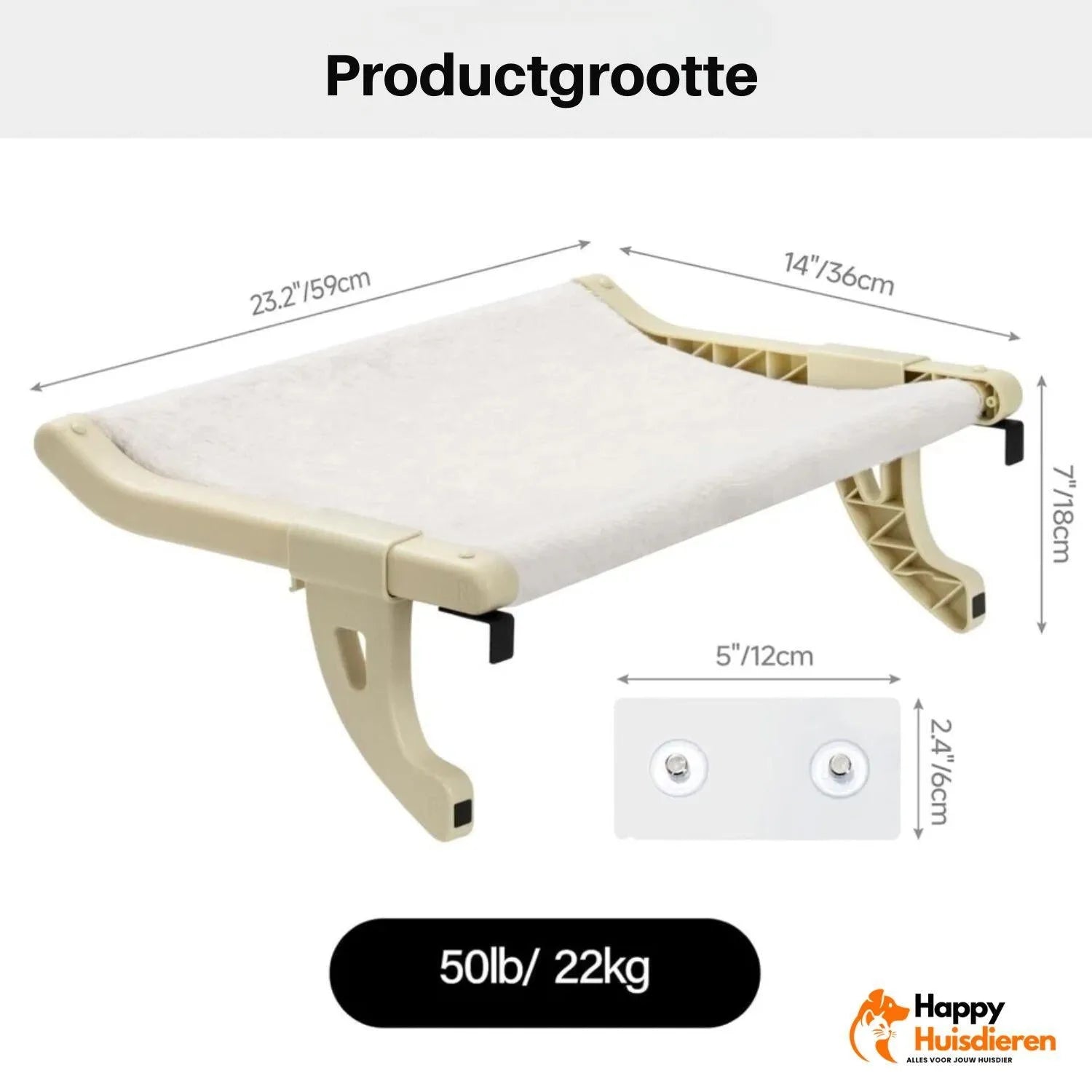 SleepyPerch | Hangend kattenbed voor comfort naast bed of raam