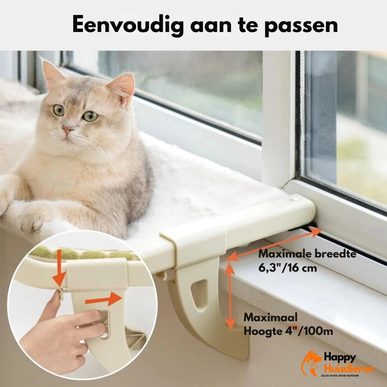 SleepyPerch | Hangend kattenbed voor comfort naast bed of raam