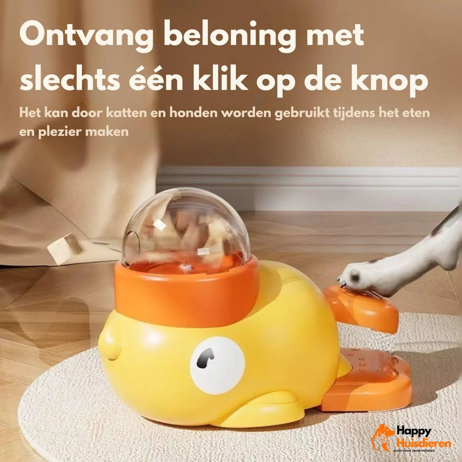 SnackSmarts | Interactieve Snackdispenser met Pedaal – Slim Spel & Beloning voor Honden