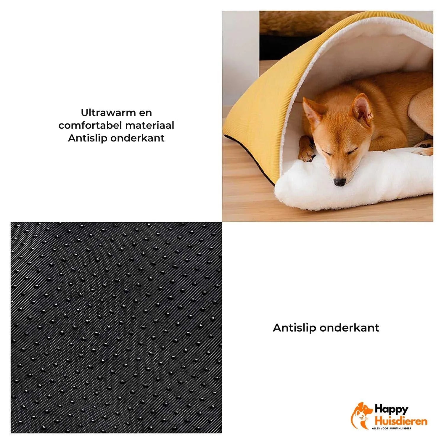 Snoozio Hondenbed | Zachte slaapzak voor honden en pups