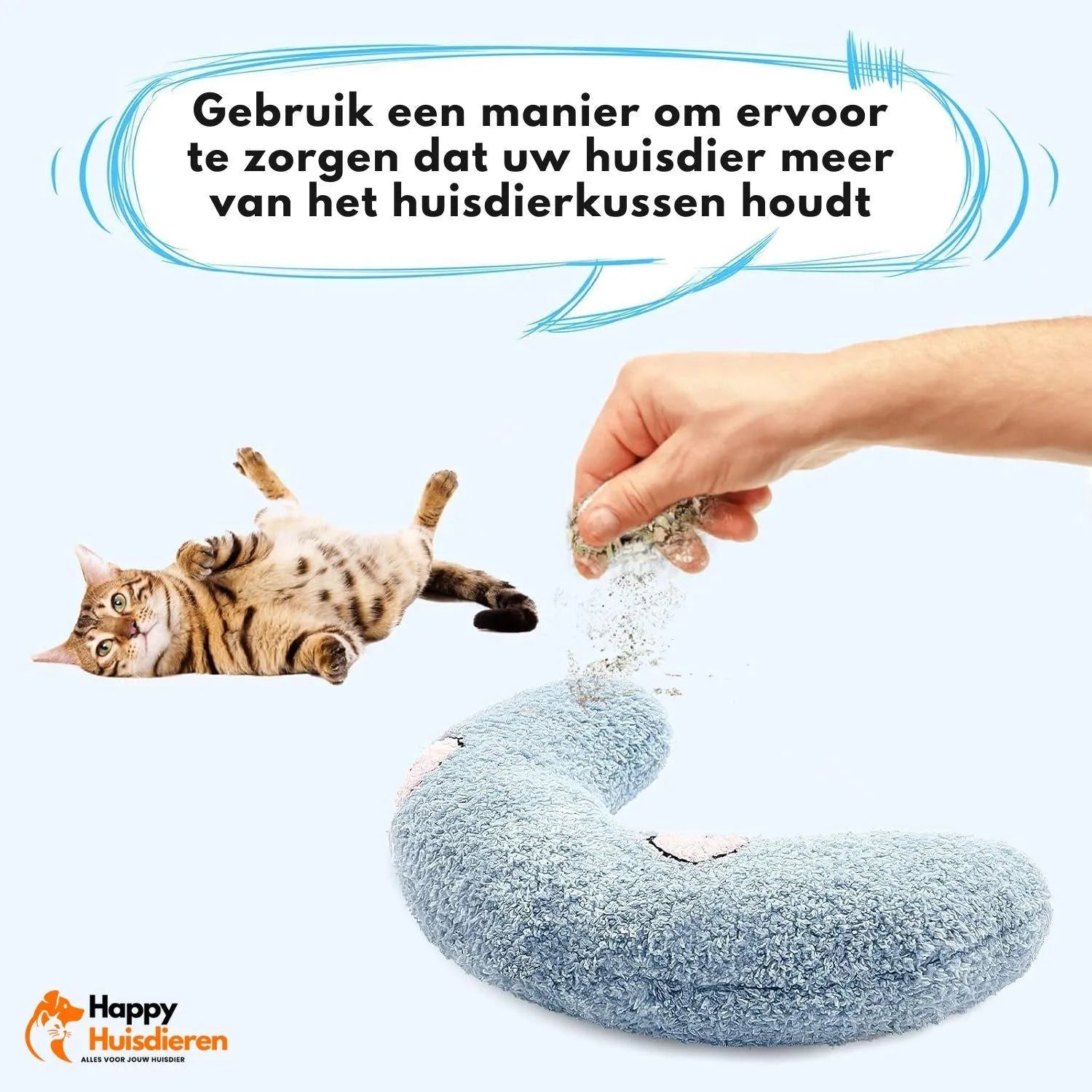 SnugPillow | Zacht huisdierkussentje van parelkatoen – compact & wasbaar