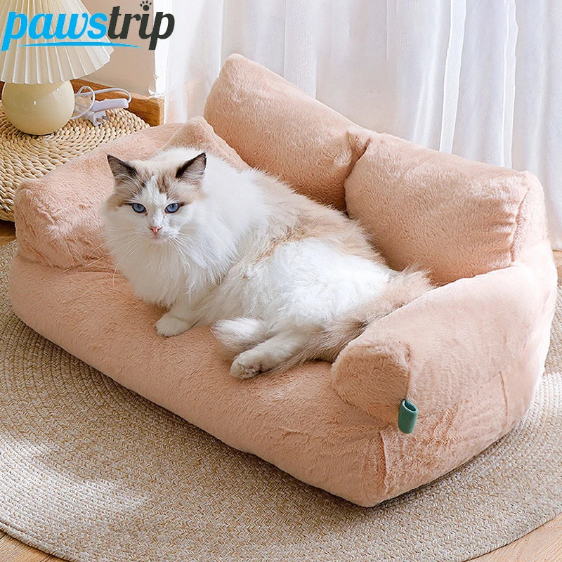 SnugPurr Sofa | Kattenbed pluche antislip met kussen