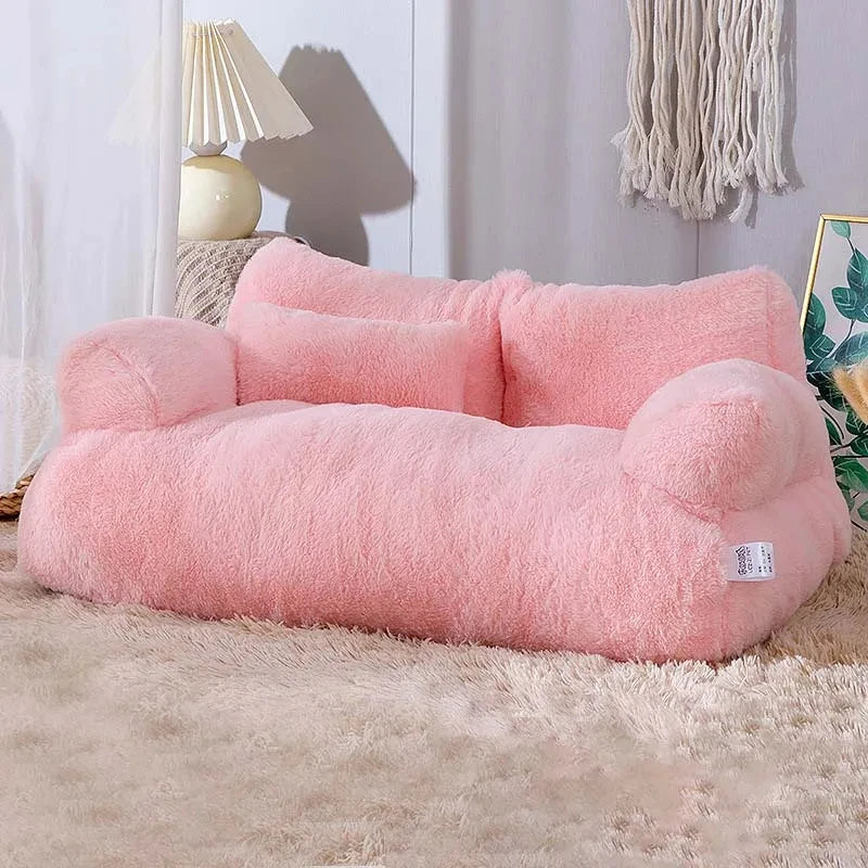 SnugPurr Sofa | Kattenbed pluche antislip met kussen