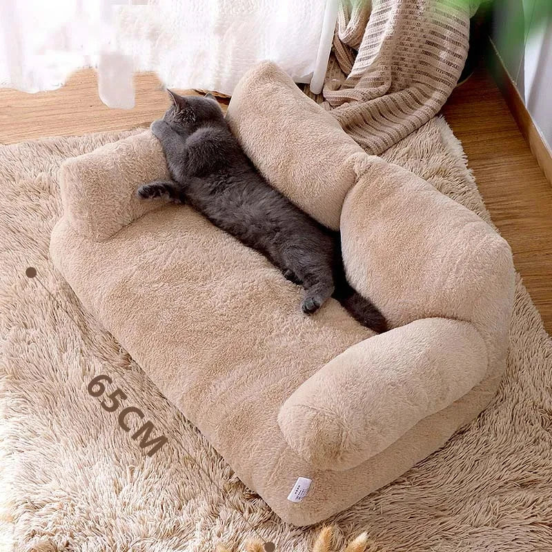 SnugPurr Sofa | Kattenbed pluche antislip met kussen