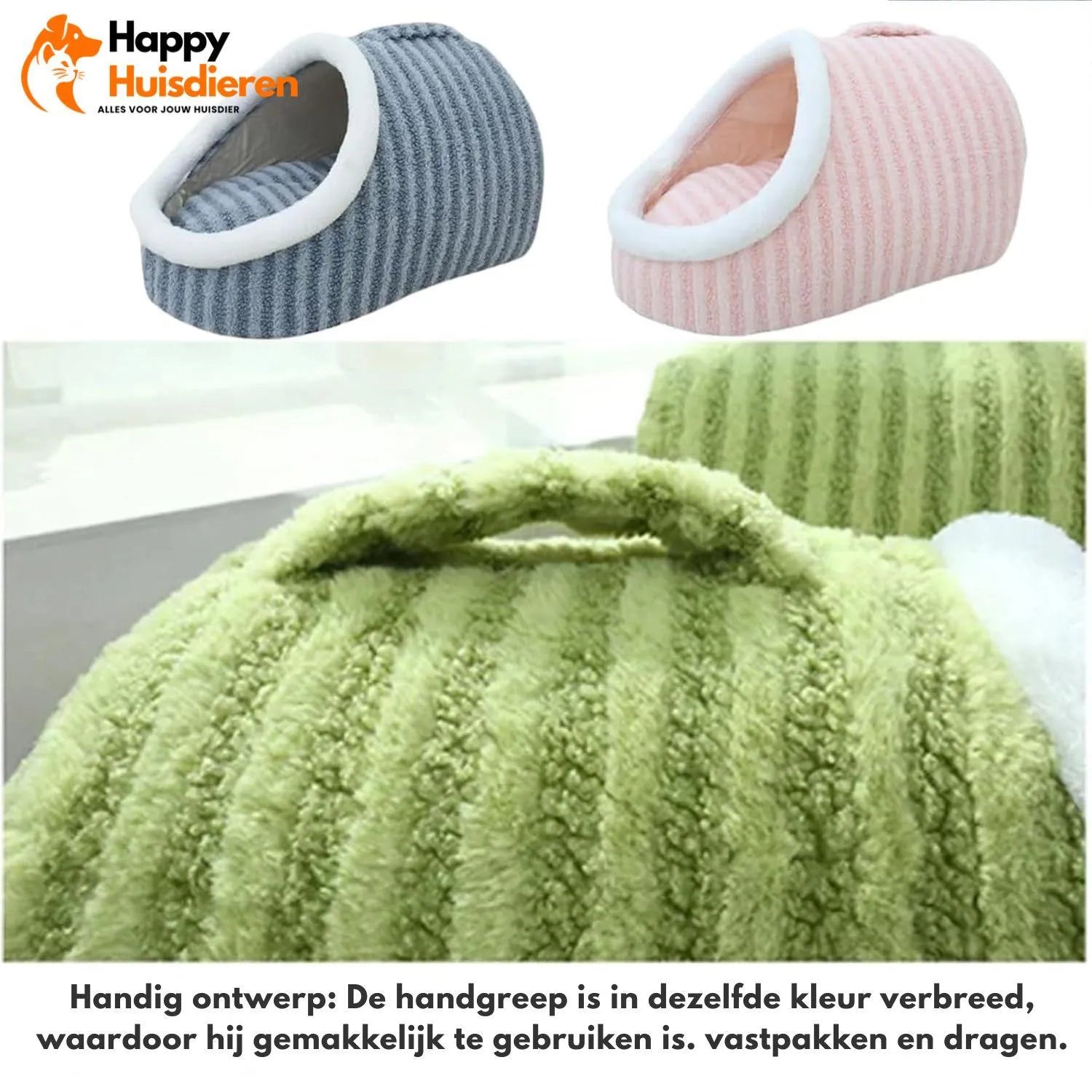 Snuggle Pups | Comfortabele Pluche Mand voor Honden & Katten – Zacht & Kalmerend