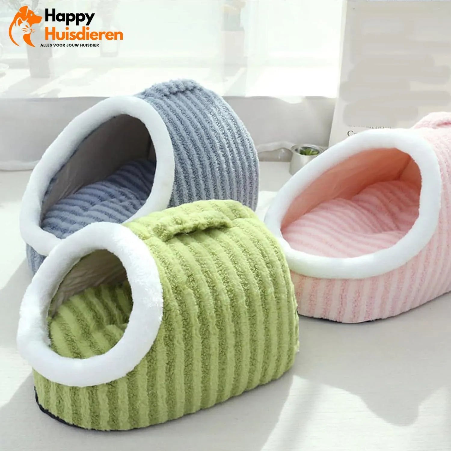 Snuggle Pups | Comfortabele Pluche Mand voor Honden & Katten – Zacht & Kalmerend