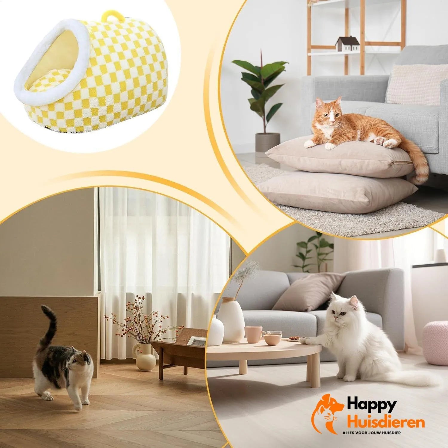 Snuggle Pups | Comfortabele Pluche Mand voor Honden & Katten – Zacht & Kalmerend