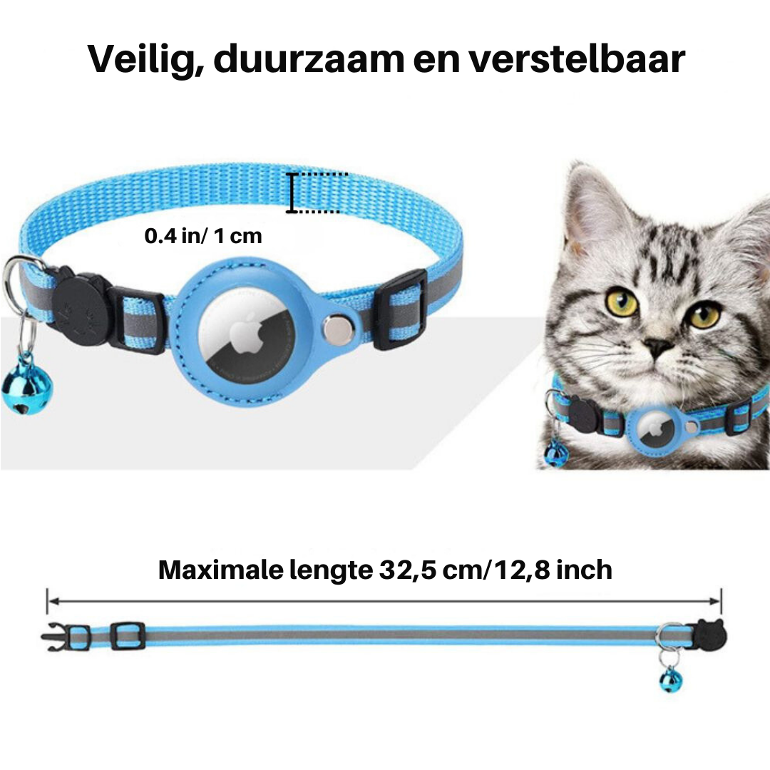 TrackTail Collar | Katten GPS halsband met veiligheidsluiting