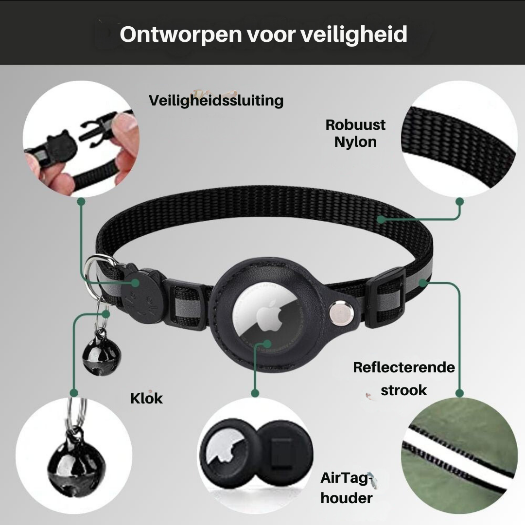TrackTail Collar | Katten GPS halsband met veiligheidsluiting