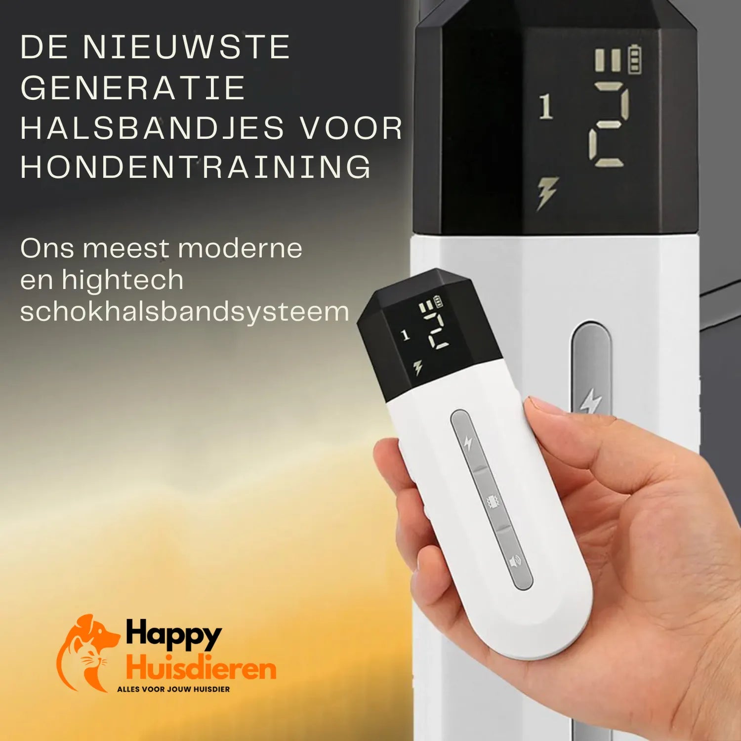 TrainPro | Diervriendelijke Trainingshalsband met Afstandsbediening en Verstelbaar - Groot Bereik