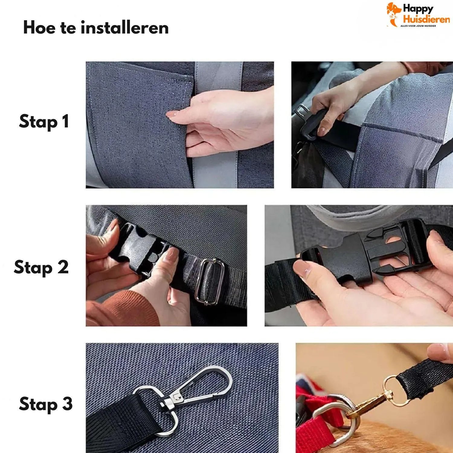 Transport Huisdier | Draagbare Autostoel voor Honden Comfort