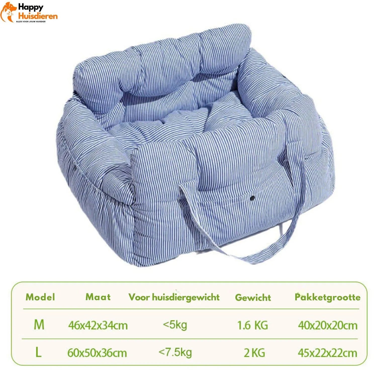 Transport Huisdier | Draagbare Autostoel voor Honden Comfort