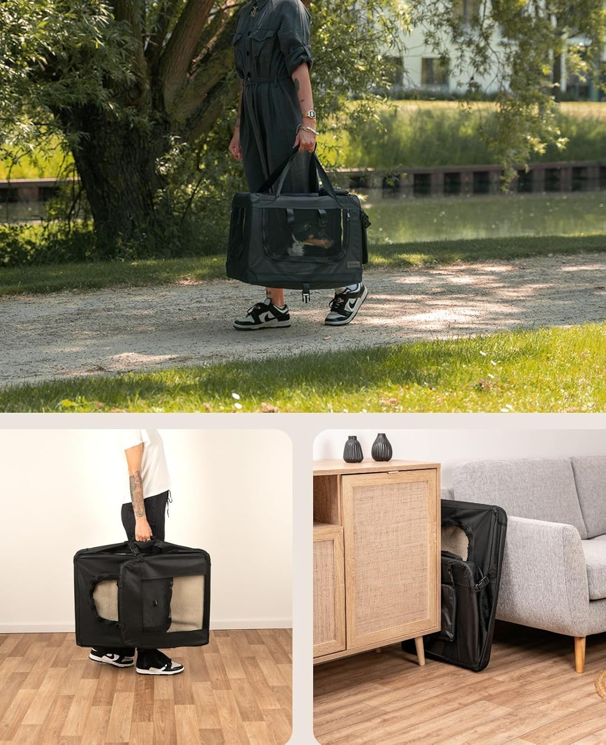 TravelPaw Opvouwbare Hondenbench | Compacte Transportbox voor Auto en Reizen