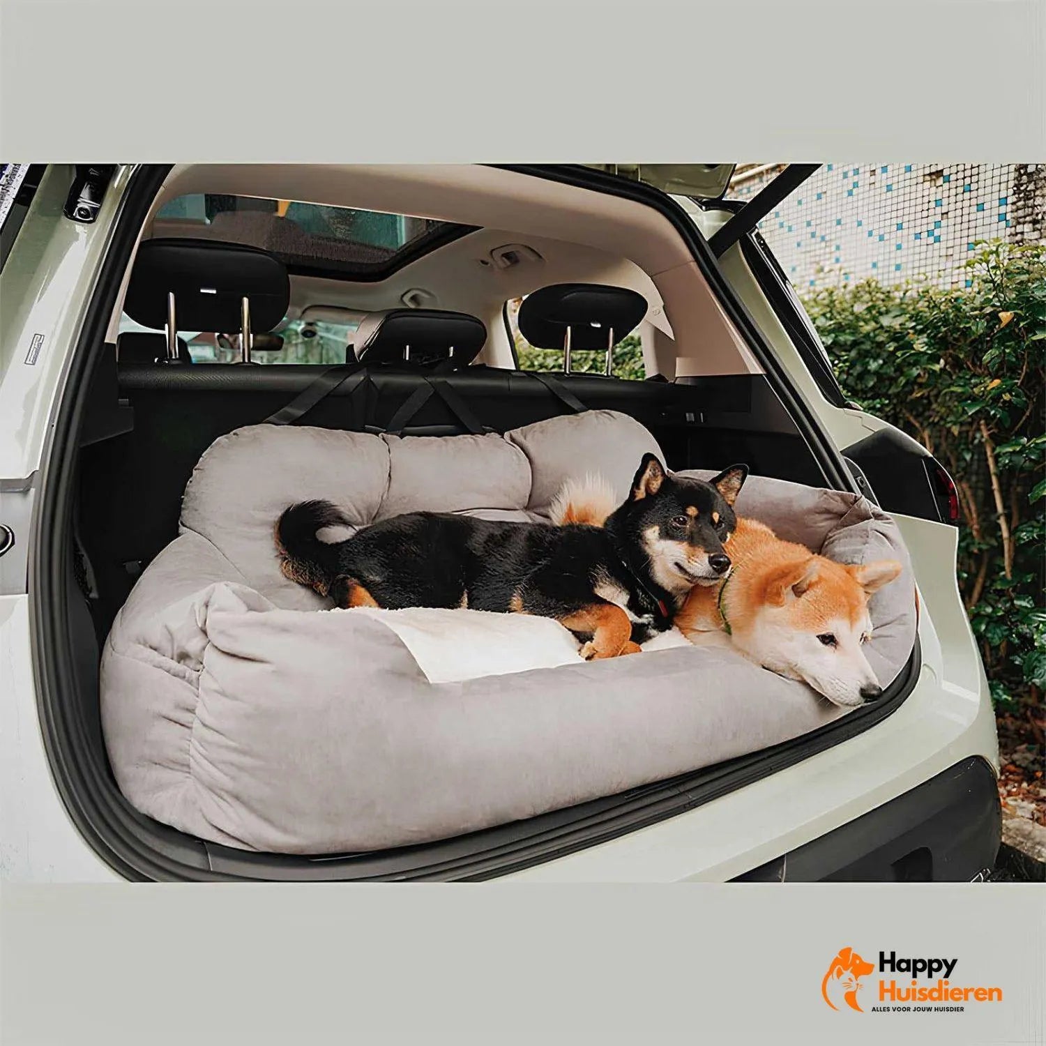 TravelPaws Bed | Veilig Honden Autostoelbed voor Lange Reizen