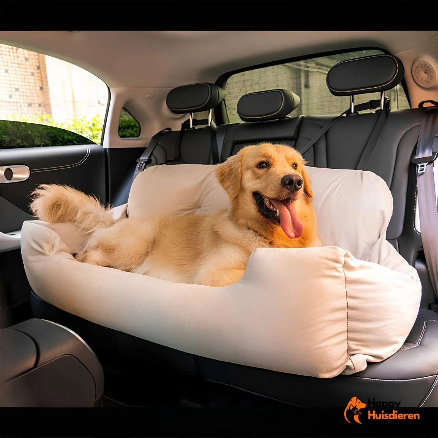 TravelPaws Bed | Veilig Honden Autostoelbed voor Lange Reizen